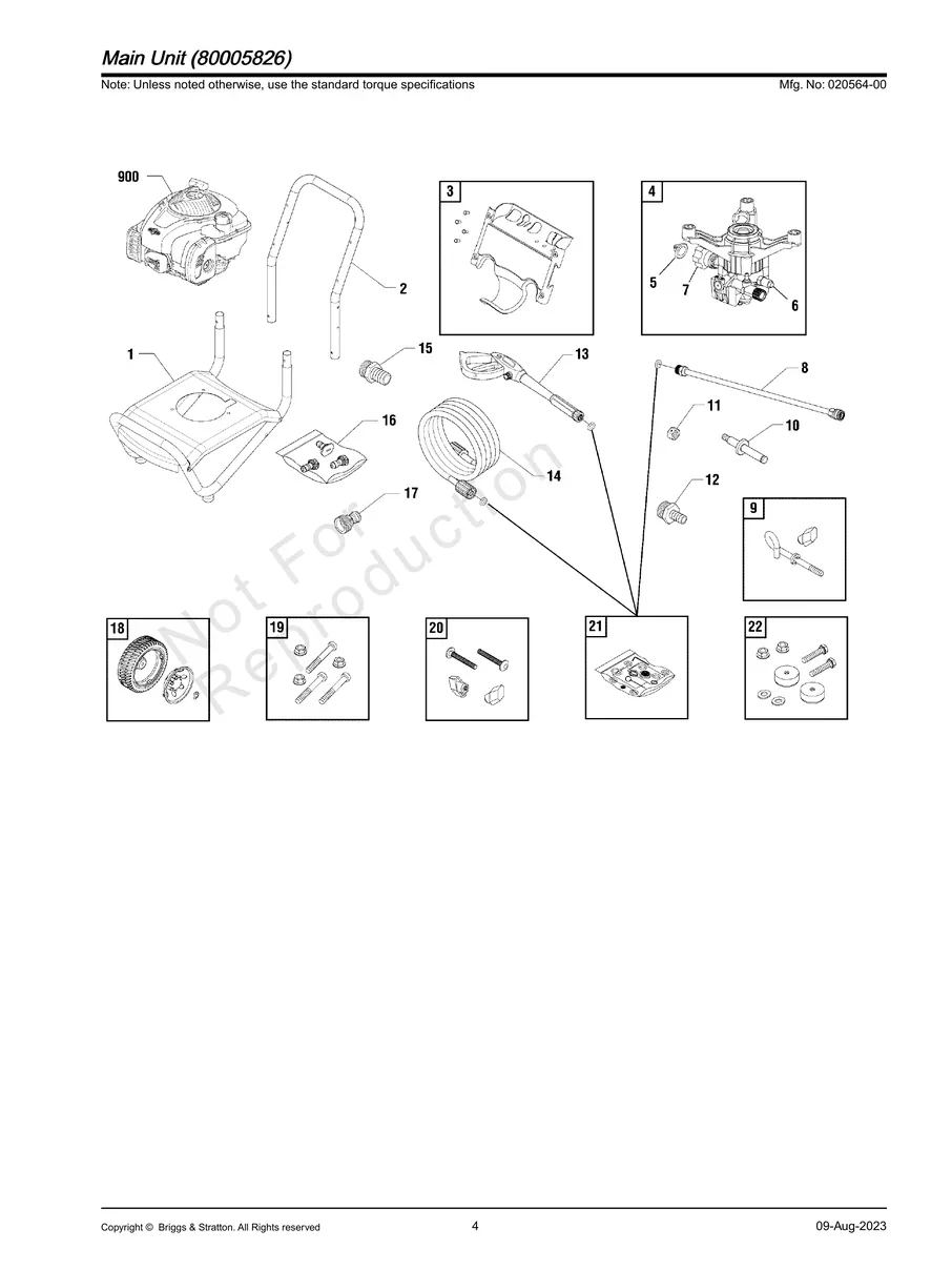 BRIGGS AND STRATTON, 020564-00, IPL.4